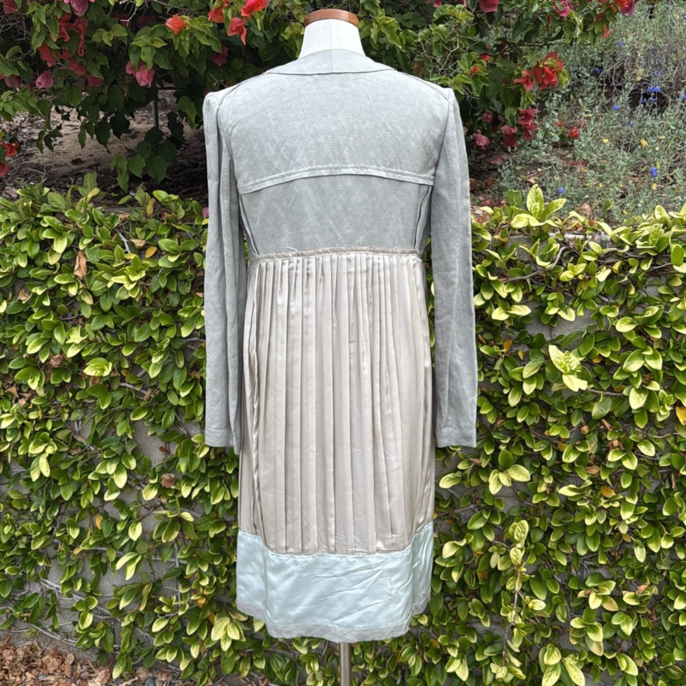 Donna Karan Collection Patchwork Linen Duster Jac… - image 7